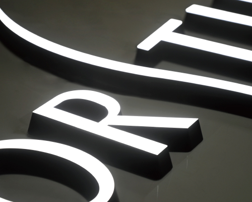 正面発光タイプ樹脂チャンネル文字